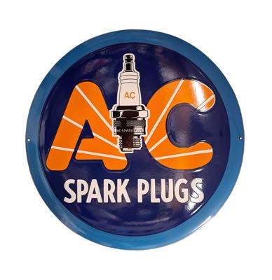 AC Spark Plugs Logo Emaille Bord - Ø40cm