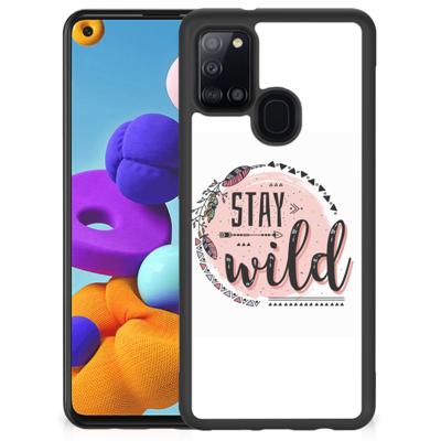 Samsung Galaxy A21s | Bumper Hoesje | Boho Stay Wild