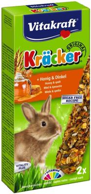 Honing/spelt-kracker dwergkonijn 2in1 - Vitakraft