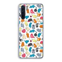 Kleurrijke katten: Oppo A91 Transparant Hoesje