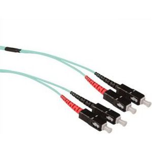 ACT 10 meter Multimode 50/125 OM3 duplex ruggedized fiber kabel met SC connectoren