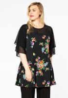 Yoek Tuniek mouwen ROSA | Zwart | Maat 54/56