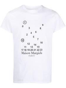 Maison Margiela t-shirt en coton à motif signature - Blanc