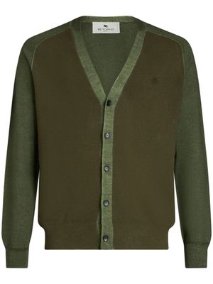ETRO cardigan en laine vierge - Vert