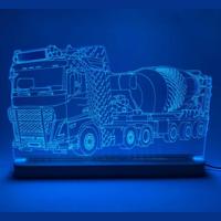 3D LED LAMP - BETONWAGEN - Ontwerp-zelf.nl