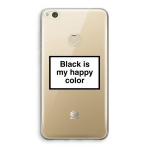Black is my happy color: Huawei Ascend P8 Lite (2017) Transparant Hoesje