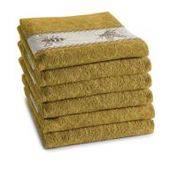 6x DDDDD keukendoek bees 50x55 cm yellow