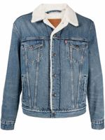 Levi's manteau à finitions en peau lainée artificielle - Bleu - thumbnail