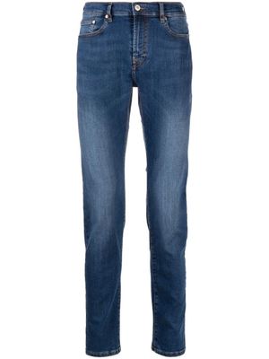 PS Paul Smith jean slim à taille mi-haute - Bleu