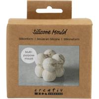 Creativ Company Siliconen vorm, vierkant met bubbels, h: 4 cm, b: 4 cm, d 4 cm, 1 stuk/ 1 doos
