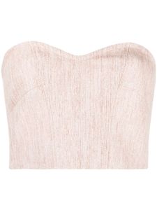 Forte Forte haut-bustier à coupe crop - Rose