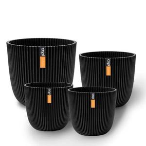 Capi Europe Set Pot bol Groove &apos;made with&apos; - Set M - Textiel zwart