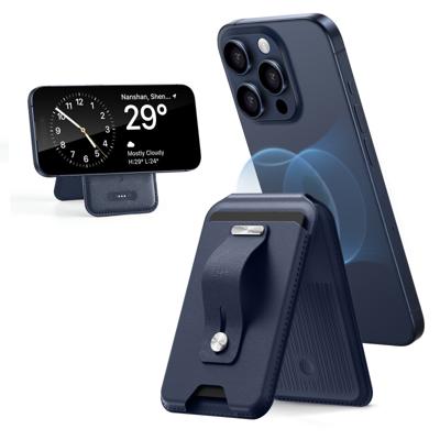 Geo Wallet Stand (HaloLock) with Built-in Find My - Dark Blue