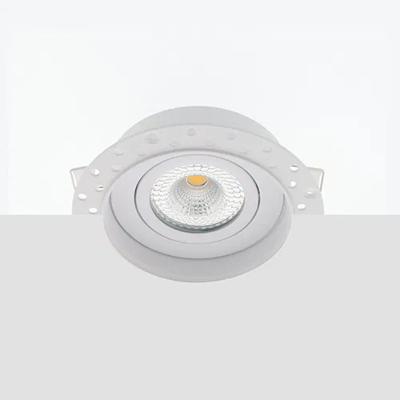 Bella Ondiepe LED inbouw 40mm trimless spot kantelbaar 5Watt rond WIT IP65 dimbaar - interne driver