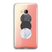 Marmeren cirkels: HTC U Play Transparant Hoesje