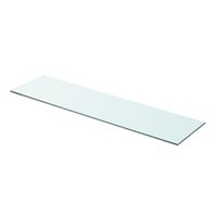 Wandschap transparant 80x20 cm glas