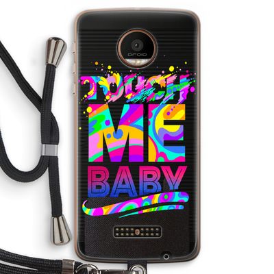 Touch Me: Motorola Moto Z Force Transparant Hoesje met koord