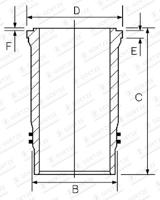 Goetze Engine Cilinderbus/voering O-ring 14-459050-00 - thumbnail