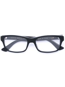 Gucci Eyewear lunettes de vue à monture rectangulaire - Noir