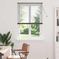 Raam Blind met gordijnen Anders Donkergrijs 85 x 175 cm Aluminium Raam Blind met gordijnen Anders Donkergrijs 85 x 175 cm Aluminium