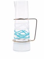 Carlo Moretti carafe bicolore en verre - Blanc