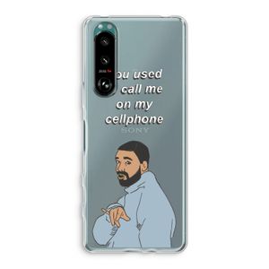 Hotline bling: Sony Xperia 5 III Transparant Hoesje