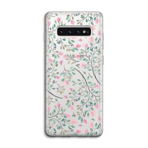 Sierlijke bloemen: Samsung Galaxy S10 4G Transparant Hoesje