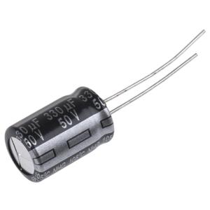 Panasonic Elektrolytische condensator Radiaal bedraad 5 mm 330 µF 50 V 20 % (Ø) 10 mm 1 stuk(s)