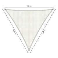 Shadow Comfort driehoek 3,6x3,6x3,6m Arctic White