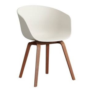 HAY About a Chair AAC22 Stoel - Walnut - Melange Cream