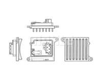 Regelaar, interieurventilator BEHR HELLA SERVICE *** PREMIUM LINE *** MAHLE, u.a. für Mercedes-Benz, Maybach