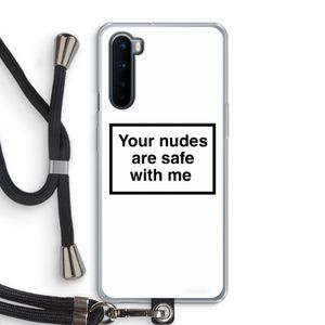 Safe with me: OnePlus Nord Transparant Hoesje met koord