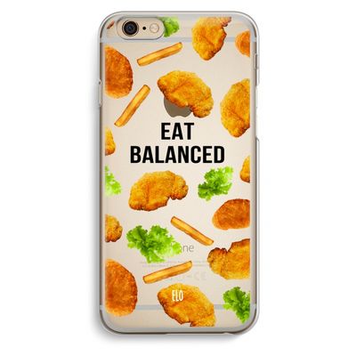 Eat Balanced: iPhone 6 / 6S Transparant Hoesje