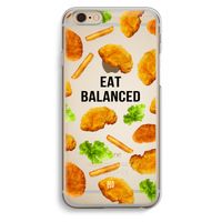 Eat Balanced: iPhone 6 / 6S Transparant Hoesje