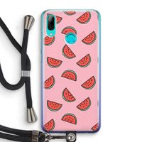 Watermeloen: Huawei P Smart (2019) Transparant Hoesje met koord