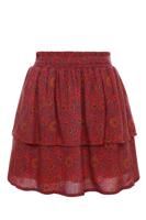 LOOXS Little Meisjes rok viscose - Framboos paisley - thumbnail