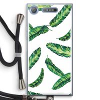 Lange bladeren: Sony Xperia XZ1 Transparant Hoesje met koord