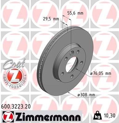 Remschijf Coat Z 600322320