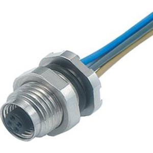 binder 09 3112 86 04-20 Sensor/actuator connector, niet geassembleerd Aantal polen: 4 Bus, recht, Flensbus 1 stuk(s)