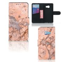 Samsung Galaxy A3 2017 | Bookcase | Marmer Oranje Samsung Galaxy A3 2017 | Bookcase | Marmer Oranje