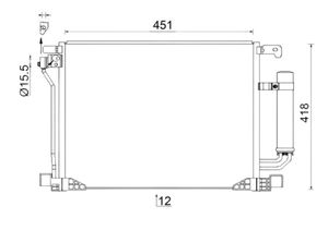 Condensor, airconditioning AC953000S