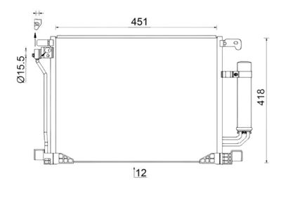Condensor, airconditioning AC953000S