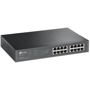 TP-Link TL-SG1016PE Managed L2 Gigabit Ethernet (10/100/1000) Power over Ethernet (PoE) 1U Zwart