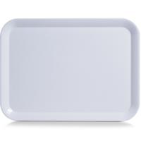 Zeller dienblad rechthoek - wit - melamine - 44 x 32 cm - Serveerblad - Dranken serveren - thumbnail