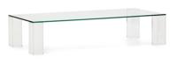 Kave Home Salontafel 'Adularia' Glas, 140 x 60cm, kleur Transparant