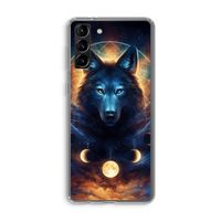 Wolf Dreamcatcher: Samsung Galaxy S21 Plus Transparant Hoesje