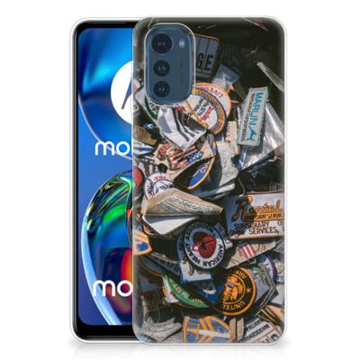 Motorola Moto E32/E32s | Siliconen hoesje | met foto Badges