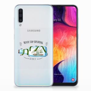 Samsung Galaxy A50 Telefoonhoesje met Naam Boho Bottle