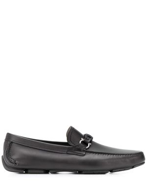 Ferragamo mocassins Gancini en cuir - Noir