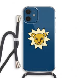Kleine leeuw: iPhone 12 mini Transparant Hoesje met koord
